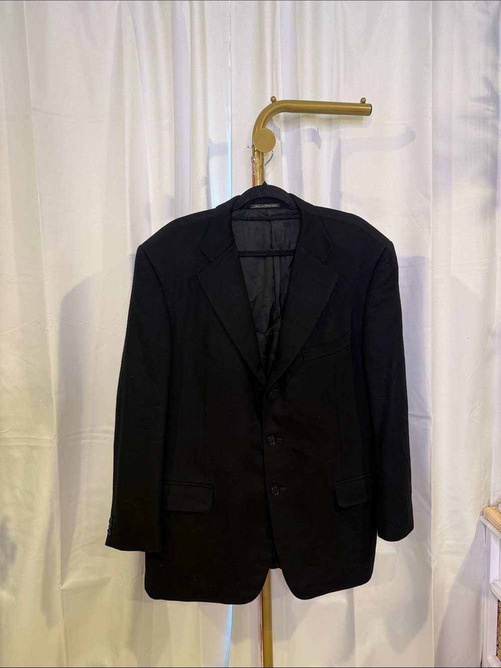 Ermenegildo Zegna Cashmere Tailored Jacket Classic Single Breasted Coat